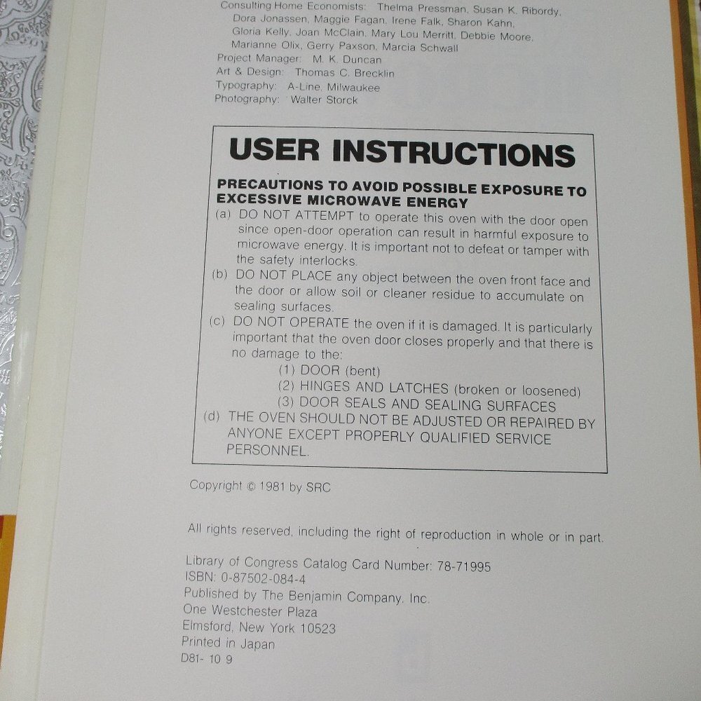 KENMORE Microwave Cooking Book - Picture 7 of 11